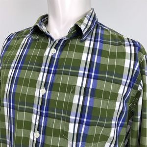 Banana Republic Soft Wash Plaid Casual Shirt